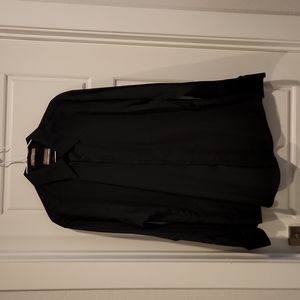 Mens XL Van Heusen Fitted Satin Stripe Dress Shirt